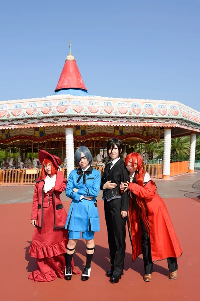 Kagawa, Japonya - 28 Eylül: anime olay üzerinde Eylül 28, kagawa 2014 yılında Japon anime karakteri cosplay poz 2014 Dünya park reoma, marugame, kagawa, Japonya — Stok fotoğraf