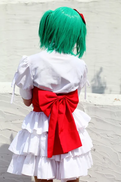 日本のアニメ キャラクターのコスプレ少女 — ストック写真