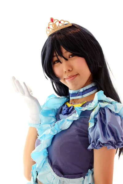 香川，日本 — — 9 月 28 日： 日本动漫人物 cosplay 姿势动漫事件在 9 月 28、 香川县 2014年 2014 年时日本香川丸龟，reoma 世界公园. — 图库照片