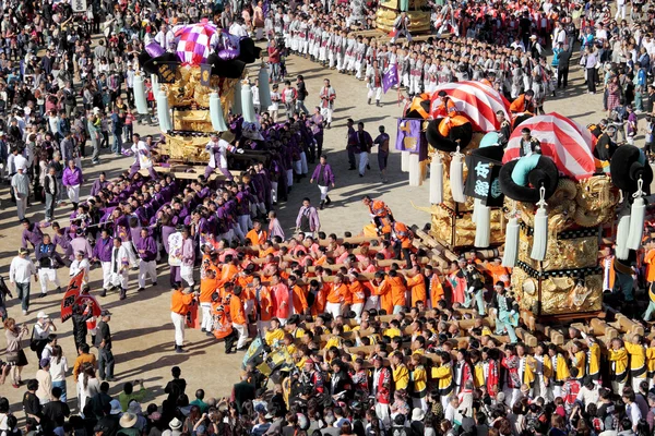 Golden large shrine festival — Stock Photo, Image