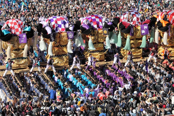 Golden large shrine festival — Stock Photo, Image