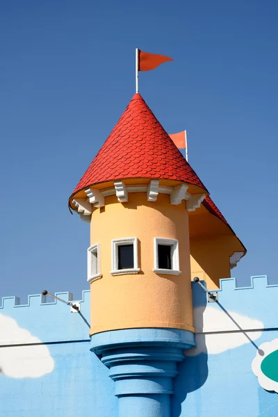 Amusement park castle — Stock Photo, Image