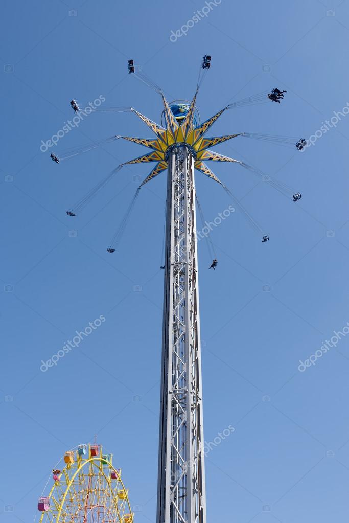 The Spinning Swing At Fairground Stock Photo C Akiyoko74