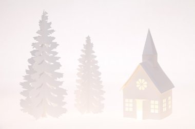 Ev ve bir kağıt ağaçtan