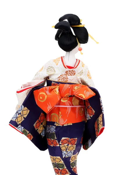 Muñeca japonesa tradicional de kimono —  Fotos de Stock