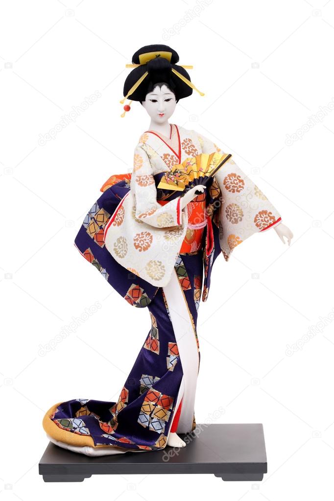Traditional Japanese geisha doll