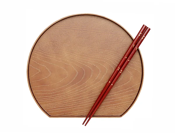 Chopsticks and plate — Stock Photo, Image