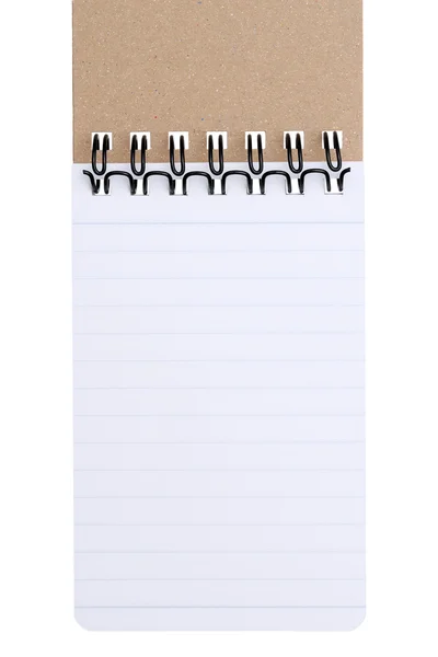 Blank spiral notepad — Stock Photo, Image
