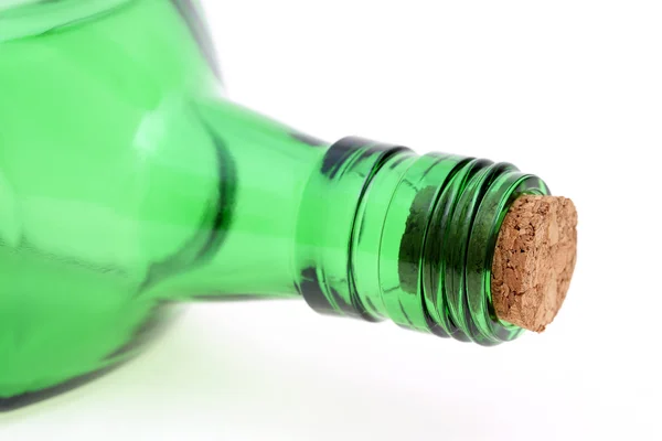 Grüne Glasflasche — Stockfoto