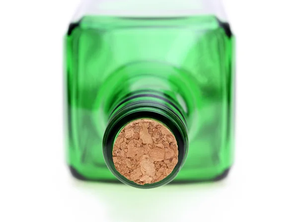 Yeşil cam şişe — Stok fotoğraf
