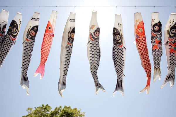 Nipponico carpa aquilone streamer — Foto Stock