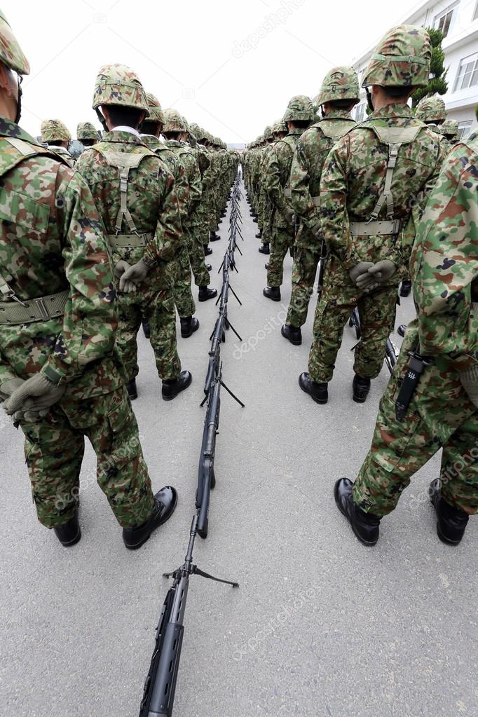 Japanese army parade