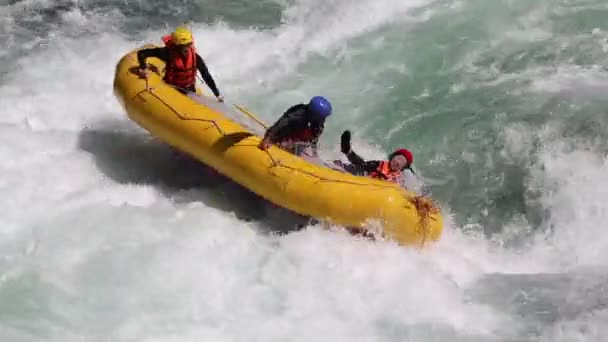River rafting — Stock Video