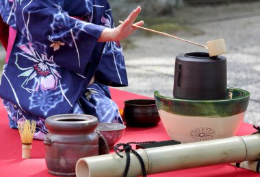 Japanese green tea ceremony