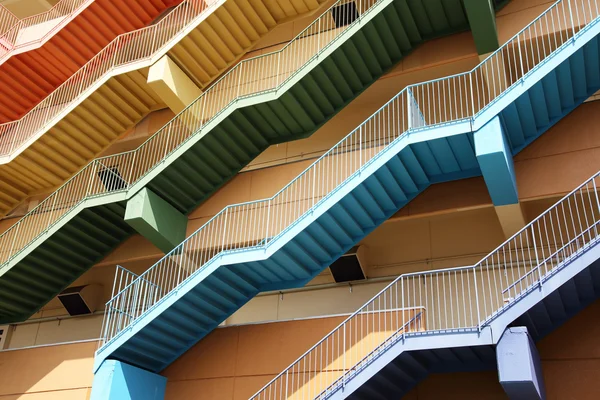 Fire escape stairs — Stock Photo, Image