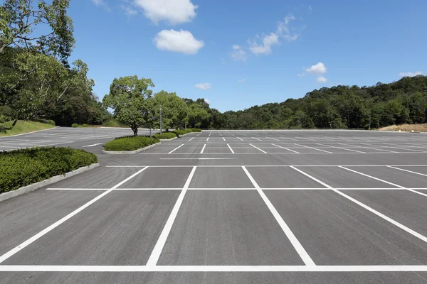 Empty car parking lot — Stock Photo, Image