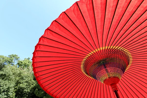 Japonský červený deštník — Stock fotografie