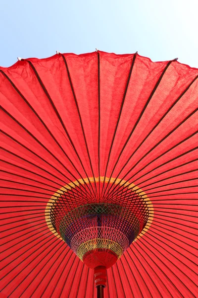 Japon kırmızı şemsiye — Stok fotoğraf