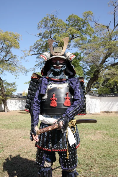 Samurai japanese clothing uniform with katana sword