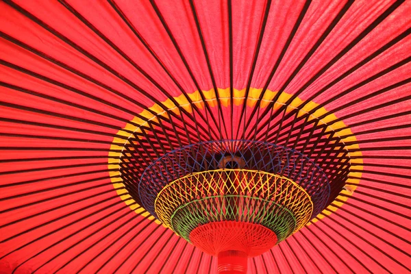 Ombrello giapponese rosso — Foto Stock