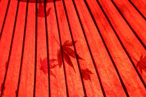 Japanese traditional red umbrella — Stock Photo, Image