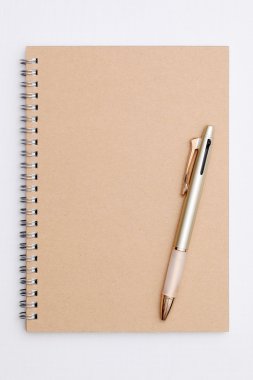 Tükenmez kalem ile spiral defter