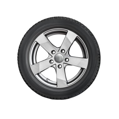 Alurim 'in ücretsiz takılı olduğu araba lastiği izole saydam PNG arka planda.