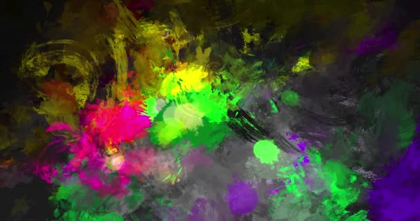 Animação Colorida Abstrata Fundo Líquido Multicolor Textura Gradiente Bonita Movendo — Vídeo de Stock