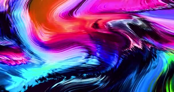 Animação Colorida Abstrata Fundo Líquido Multicolor Textura Gradiente Bonita Movendo — Vídeo de Stock