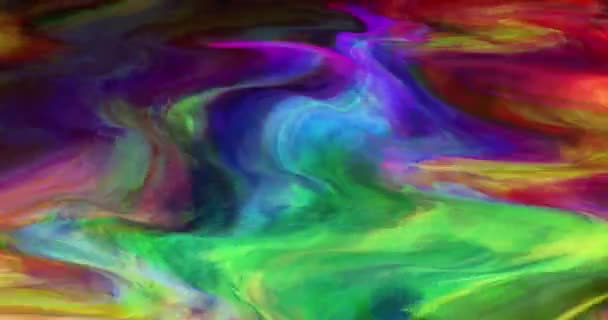 抽象的なカラフルなアニメーション 多色の液体の背景 美しいグラデーションのテクスチャ 抽象的な多色の背景を移動 モーショングラフィックス — ストック動画