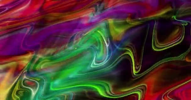 Animación Colorida Abstracta Fondo Líquido Multicolor Textura Gradiente Hermosa Fondo — Vídeos de Stock