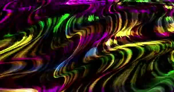 Abstrakcyjna Kolorowa Animacja Wielokolorowe Tło Cieczy Piękna Gradientowa Faktura Poruszające — Wideo stockowe