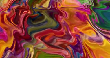 Soyut renkli animasyon. Çok renkli sıvı arkaplan. Güzel eğimli doku, soyut çok renkli arkaplan, Hareket grafiği