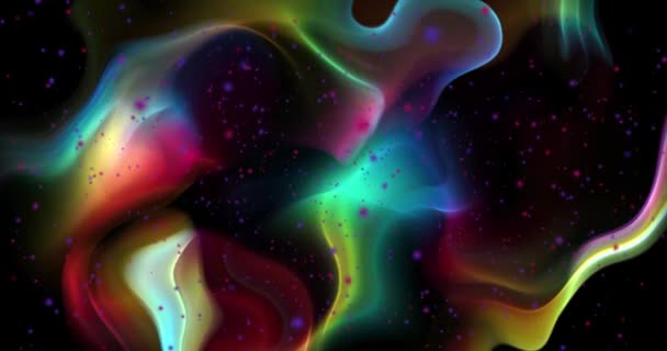 Animação Colorida Abstrata Fundo Líquido Multicolor Textura Gradiente Bonita Movendo — Vídeo de Stock