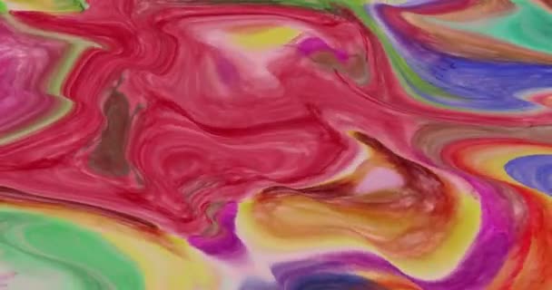 Animación Colorida Abstracta Fondo Líquido Multicolor Fondo Multicolor Abstracto Móvil — Vídeo de stock