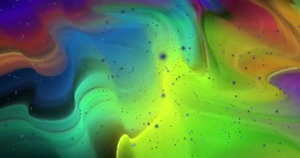 Animation Colorée Abstraite Multicolor Fond Liquide — Video