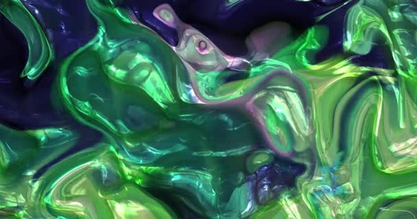 Animation Colorée Abstraite Multicolor Fond Liquide — Video