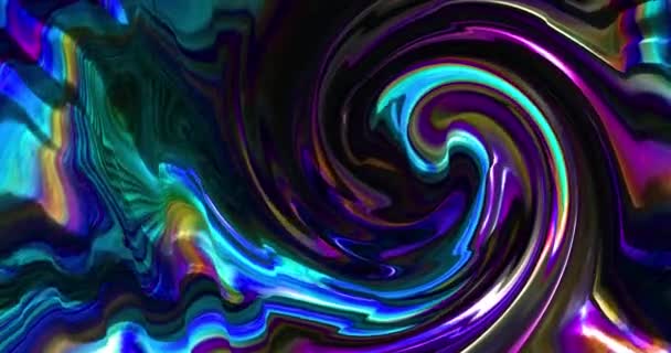 彩色动画 彩色液体背景 移动的抽象彩色背景 — 图库视频影像