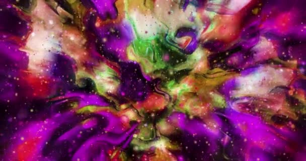 Abstract Colorful Animation Multicolor Liquid Background Moving Abstract Multicolored Background — Stock Video