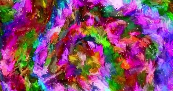 Abstract Colorful Animation Multicolor Liquid Background Moving Abstract Multicolored Background — Stock Video