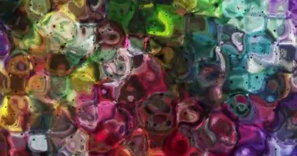 Abstract Kleurrijke Animatie Multicolor Vloeibare Achtergrond Mooie Gradiënt Textuur Bewegende — Stockvideo