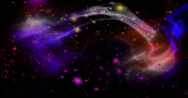 Soyut renkli animasyon. Çok renkli sıvı arka plan. Güzel dijital resim filmi, soyut arkaplan filmi.