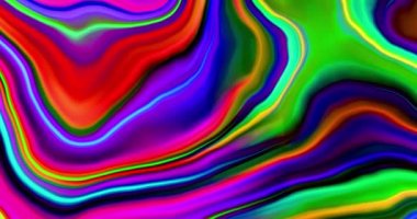 Soyut renkli animasyon. Çok renkli sıvı arkaplan. Güzel eğimli doku, soyut çok renkli arkaplan, Hareket grafiği