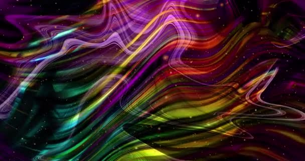 Animation Colorée Abstraite Multicolor Fond Liquide Belle Texture Dégradée Mouvement — Video