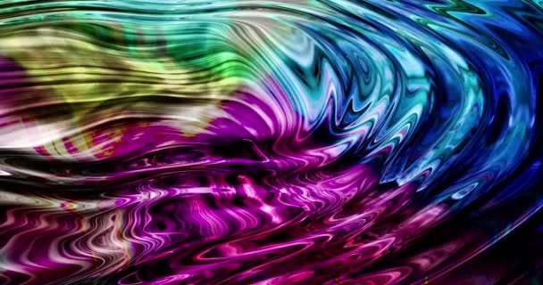 Abstract Colorful Animation Multicolor Liquid Background Beautiful Gradient Texture Moving — стоковое видео