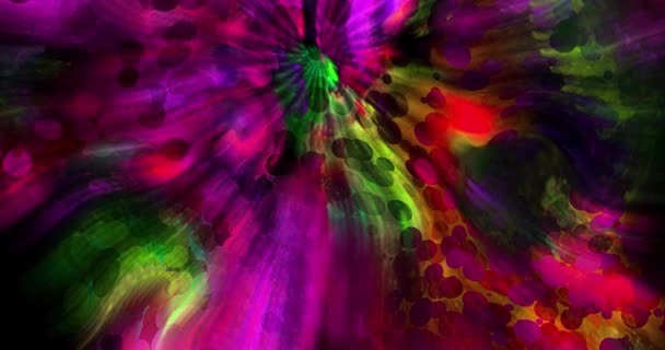 Abstract Colorful Animation Multicolor Liquid Background Beautiful Digital Painting Movie — Stock Video