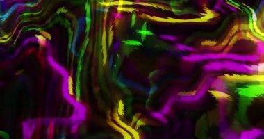 Soyut renkli animasyon. Çok renkli sıvı arka plan. Güzel dijital resim filmi, soyut arkaplan filmi.