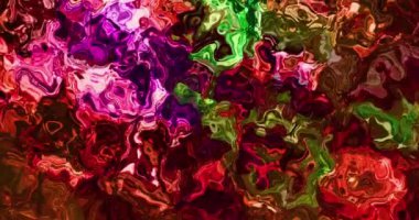 Soyut renkli animasyon. Çok renkli sıvı arka plan. Güzel dijital resim filmi, soyut arkaplan filmi.