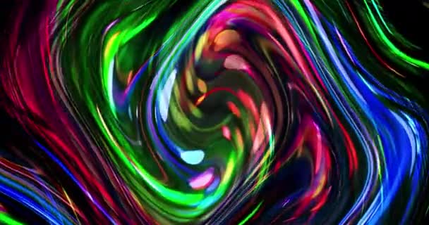 Abstract Colorful Animation Multicolor Liquid Background Beautiful Digital Painting Movie — Stock Video