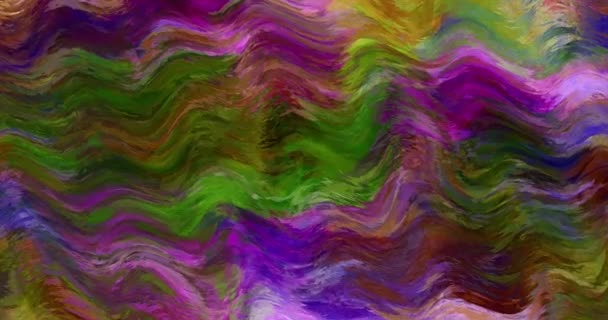 Astratto Colorato Animazione Multicolor Liquido Background Beautiful Digitale Pittura Film — Video Stock